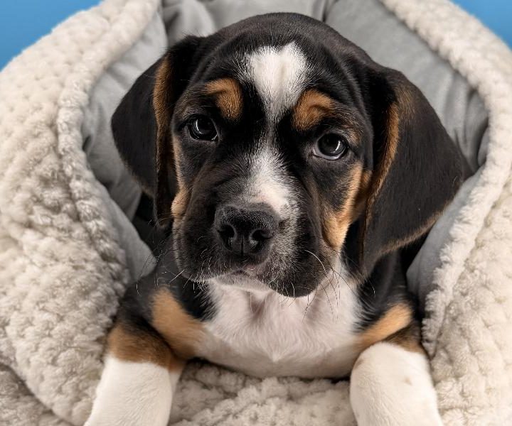 Ac/Dc, a Beabull 1st Gen puppy